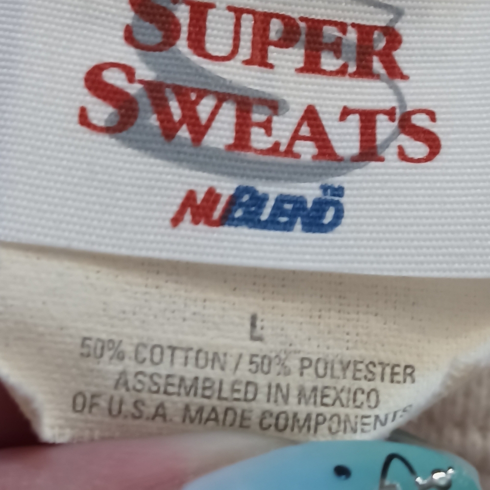 𝑱𝒆𝒓𝒛𝒆𝒆𝒔 𝟗𝟎'𝒔 𝑨𝒑𝒑𝒍𝒆 𝑷𝒂𝒕𝒕𝒆𝒓𝒏 𝐖𝐡𝐢𝐭𝐞 𝑺𝒘𝒆𝒂𝒕𝒔𝒉𝒊𝒓𝒕 - Picture 7 of 8